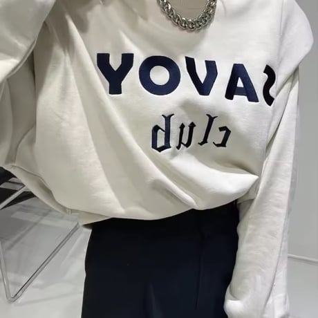 ビッグレタースウェットトップス 3色展開