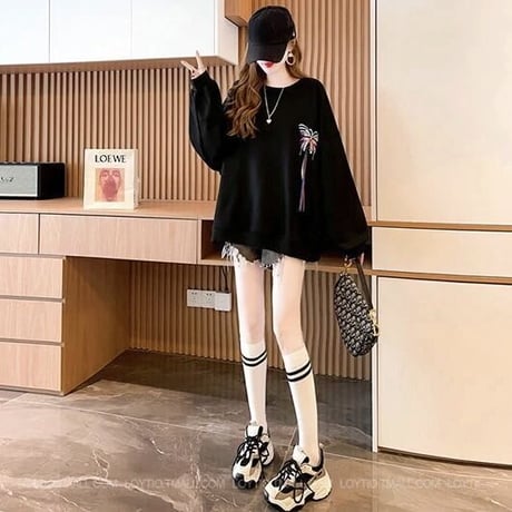 バタフライステッチ オーバースウェット 2色展開