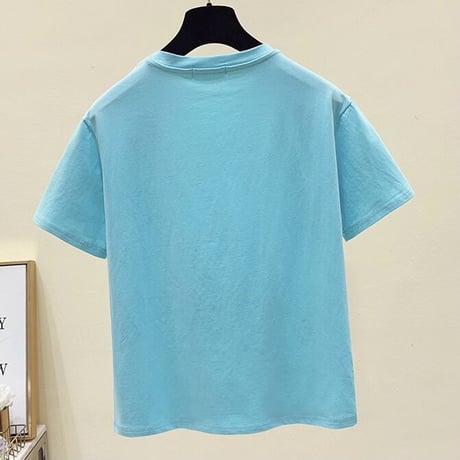 ラインストーンベアー タグTシャツ 3色展開