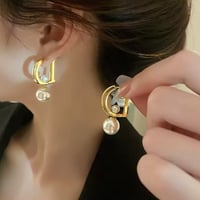 3way Dパールピアス