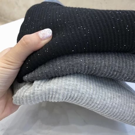 ラメリブ ストレッチレギンス 3色展開