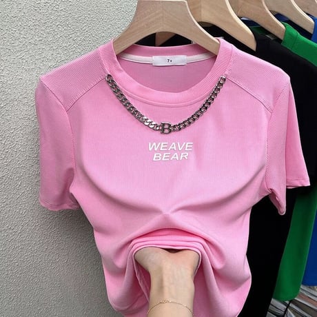 チェーントップ サマーTシャツ 5色展開