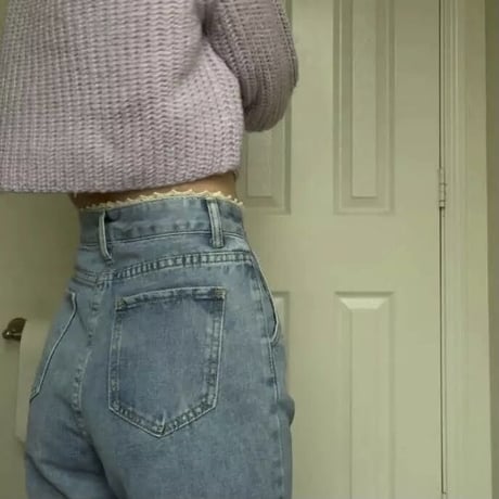 【XSサイズ即納】ウエストレース タックデニムパンツ