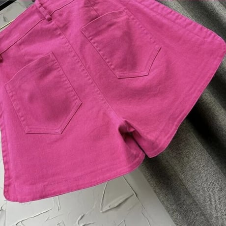 ゴールドボタンポケット フレアパンツ 4色展開