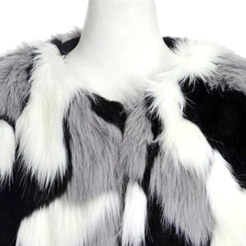 elevenファージャケット黒 モノトーンマーブル ファージャケット | Selectshop.Joie