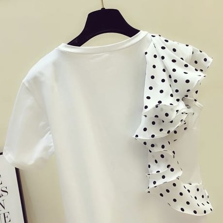 ドットハーフフリル Tシャツ 2色展開