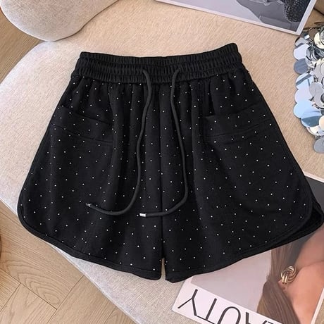 ラインストーン ショートパンツ 2色展開