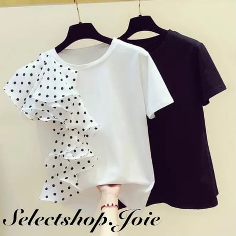 ドットハーフフリル Tシャツ 2色展開