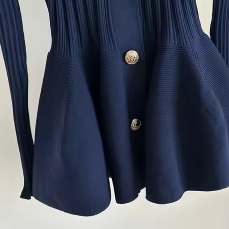 美ラインリブカーディガン 3色展開