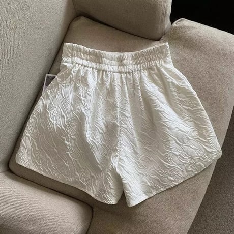 ジャガードゴールドボタン ショートパンツ 3色展開
