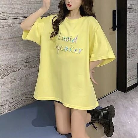 カラフルロゴ オーバーTシャツ 2色展開