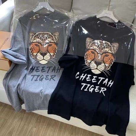チーター コットンTシャツ 4色展開