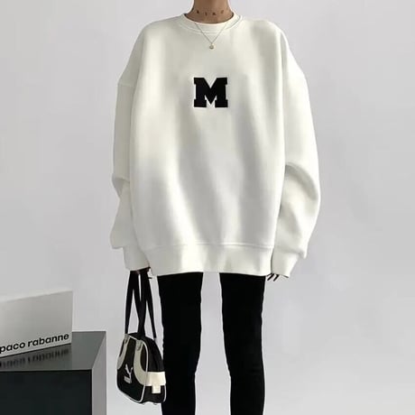 レターステッチ オーバースウェット 3色展開