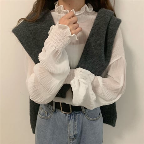 カシュクール ブラウス 3色展開