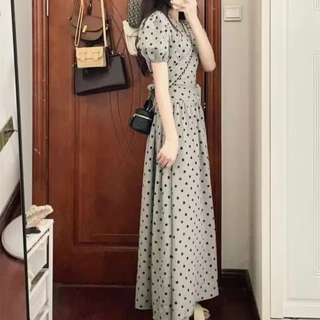 バックリボン ドットセットアップ