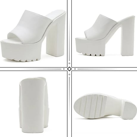 ハイソール オープントゥサンダル 2色展開