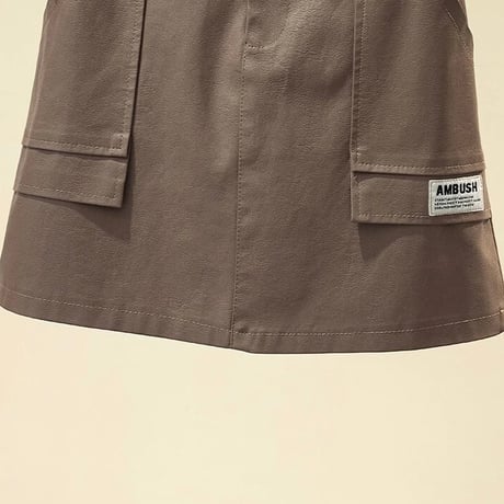 タグパッチワーク レザースカート 3色展開