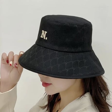ドットステッチ デザインバケットハット 2色展開