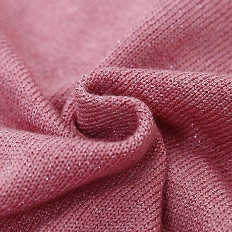 【Pink Lサイズ即納】フリルチーターワッペンニット 2色展開