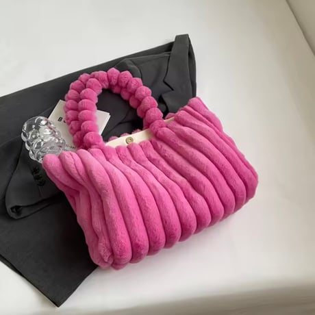 プラッシュファーバッグ 6色展開
