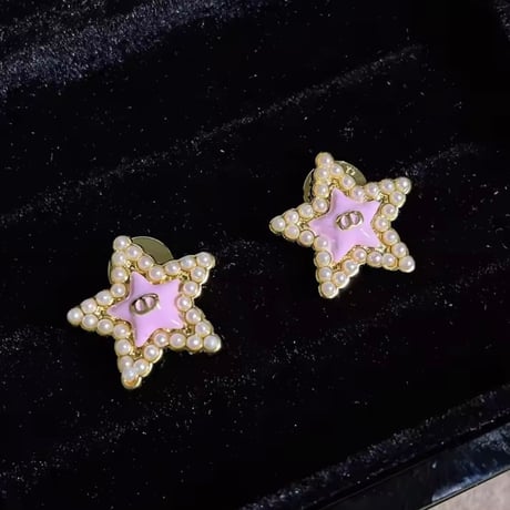 パールスターピアス 2色展開