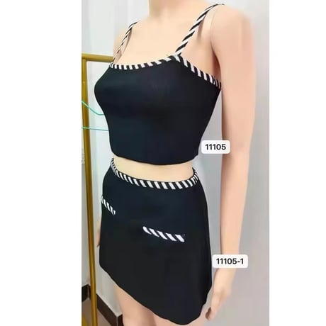 ストライプステッチリブセットアップ 2色展開