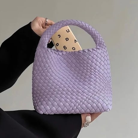 クロップトップ レザーハンドバッグ 6色展開