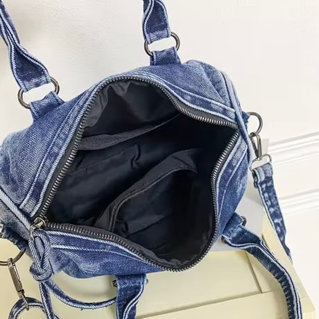 ウォッシュデニムバッグ 2色展開