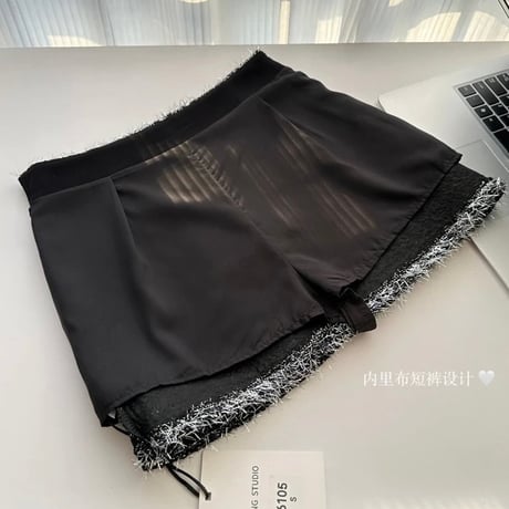 モヘアペンシルスカート 2色展開