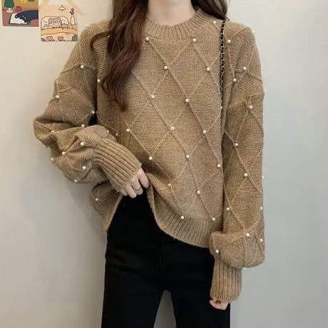 パールクロス ニット 4色展開
