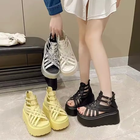 ハイカットグラディエーターサンダル 4色展開