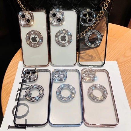 クリスタルストーン シリコンiPhoneケース 6色展開
