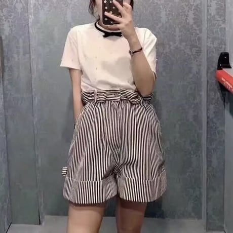 ブラックタイ パールTシャツ