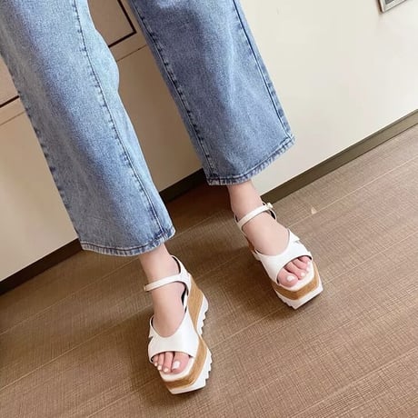 【Black23.5cm即納】スタークリーパー アンクルベルトサンダル 3色展開