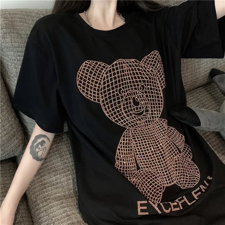 ブロックベアーストーンTシャツ 2色展開