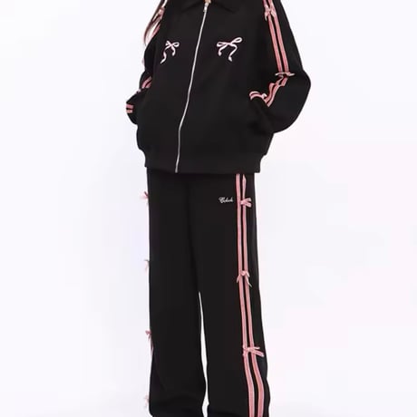 リボンラインセットアップパンツ 3色展開