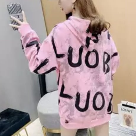 アルファベット マーブルオーバースウェット 3色展開