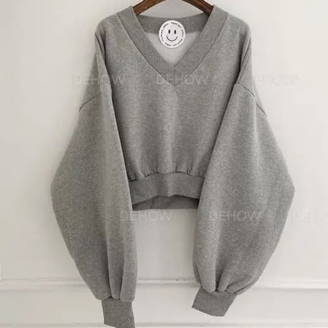 ドロップスリーブ スウェットセットアップ 2色展開