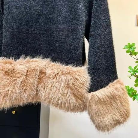 フォックスファーカーディガン 2色展開