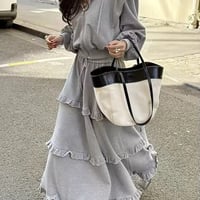 フリルスウェットセットアップ 2色展開