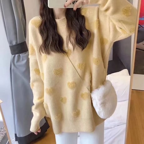 キュートハート ルーズニット 5色展開