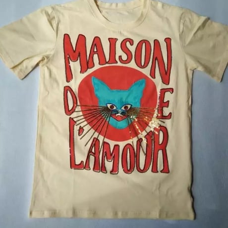 キャットビアードスパンコールTシャツ