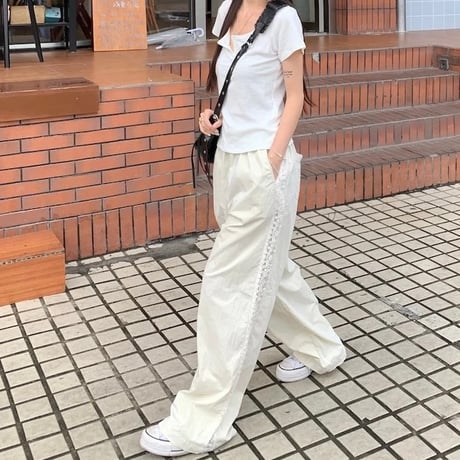 ポイントレース カジュアルパンツ