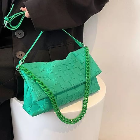 ブロックデザイン ショルダーバッグ 4色展開