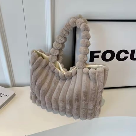 プラッシュファーバッグ 6色展開