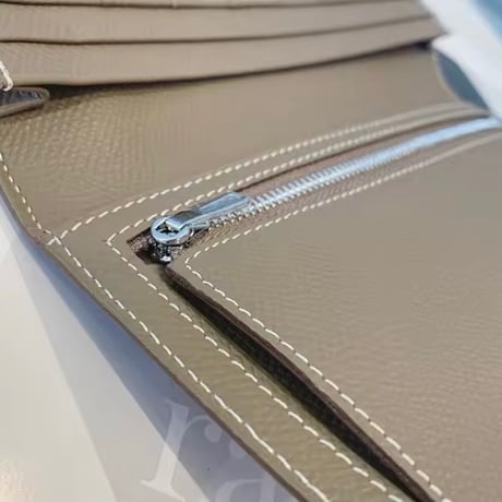 バックルレザー長財布 3色展開