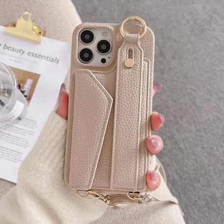 レザーストラップ カードケースiPhoneケース 9色展開