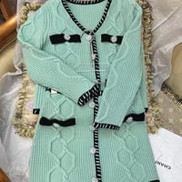 ビジューケーブルニットセットアップ