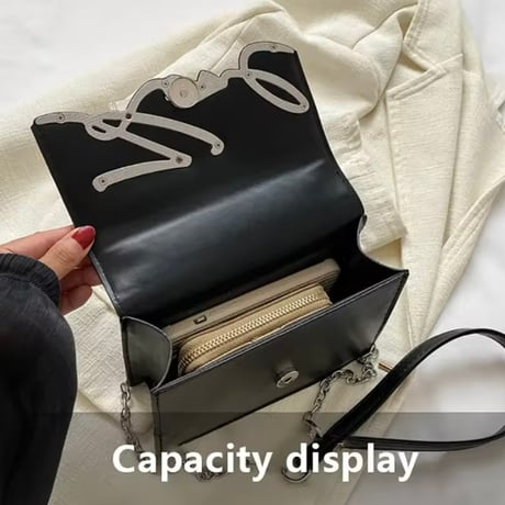 シルバーロゴ チェーンバッグ 6色展開