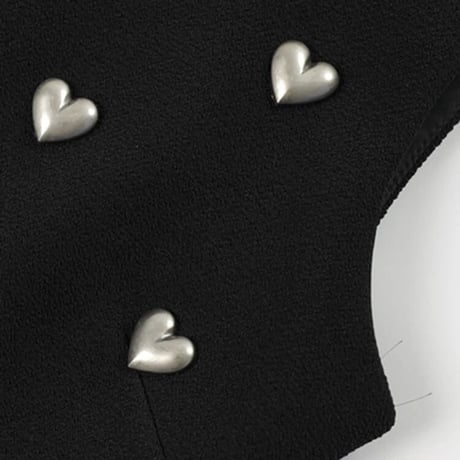 シルバーハート スカラップノースリーブワンピース